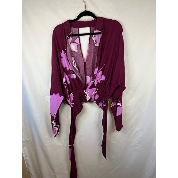 Free People Purple Women's Top Size Medium - Picture 5 of 8